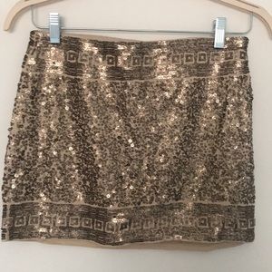 Unique Sequin Mini Skirt